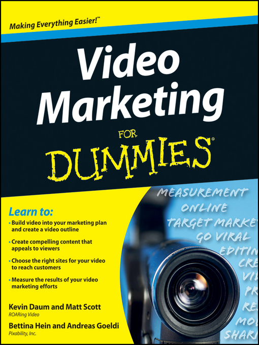 Title details for Video Marketing For Dummies by Kevin Daum - Available